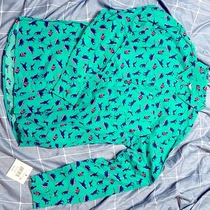 Christmas dinosaur shirt boy  xl(14/16） Falls Creek